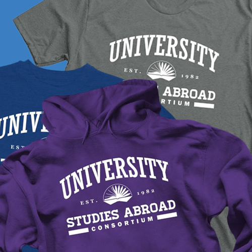 USAC t-shirts and sweatshirts.