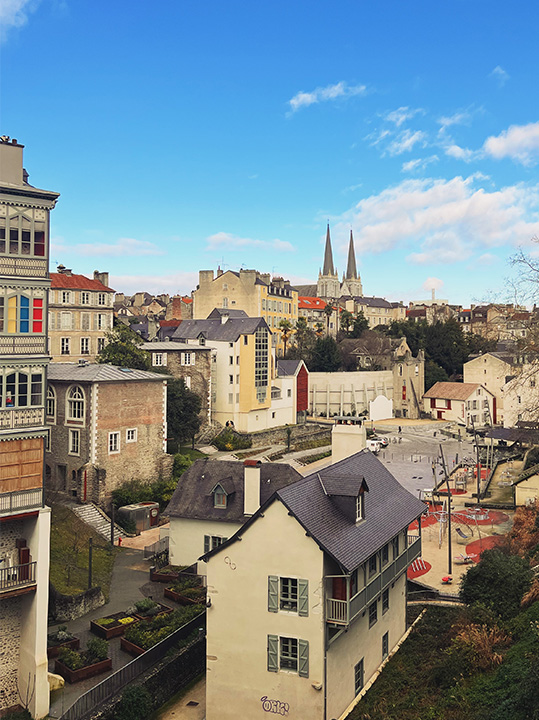 A view of the city of Pau, France.